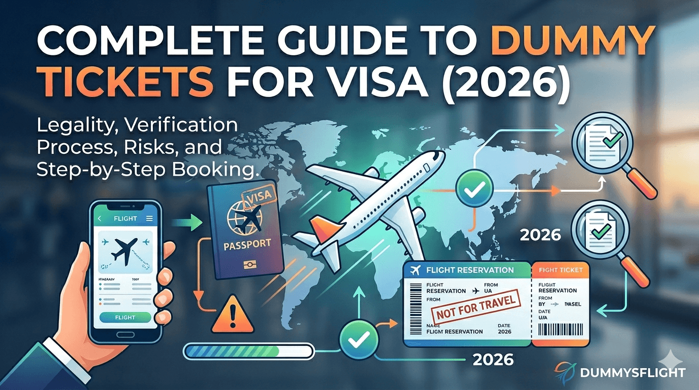 Complete Guide to Dummy Tickets for Visa (2026)